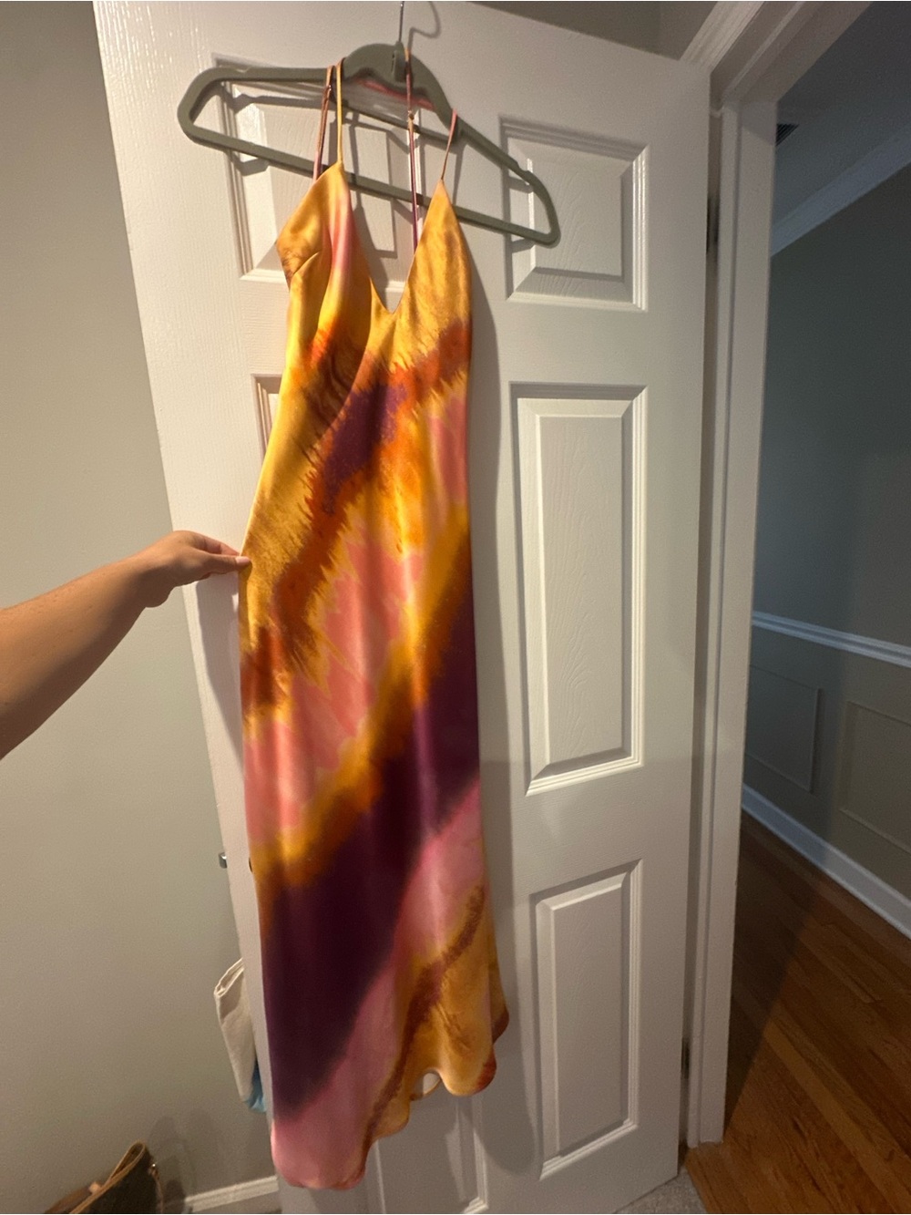Zara Slip Dress in Sunset Tie-Dye - Picture 2 of 2